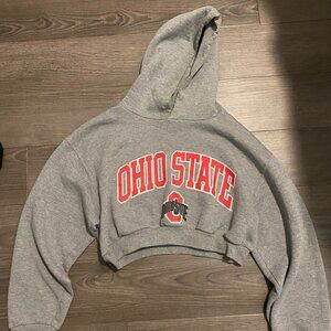 Vintage Ohio State Cropped Hoodie